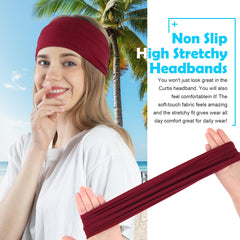 RITOPER headbands sweat-wicking band demonstrates forehead moisture control during activity