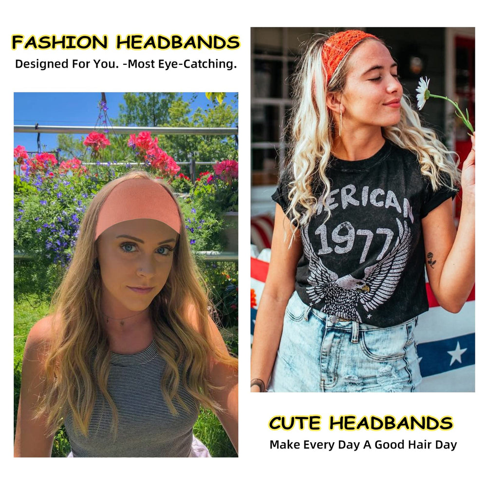 RITOPER wide-band style headband demonstrates versatile fashion for daily activities.