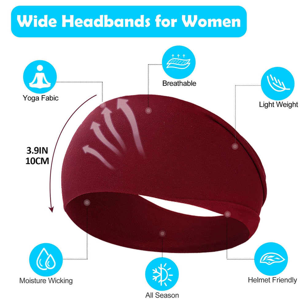 RITOPER headbands yoga fabric close-up shows soft breathable stretch