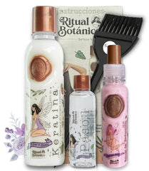 Ritual Botanico Keratina 250ml bottle offers natural smoothing and nourishment for healthier-looking hair.