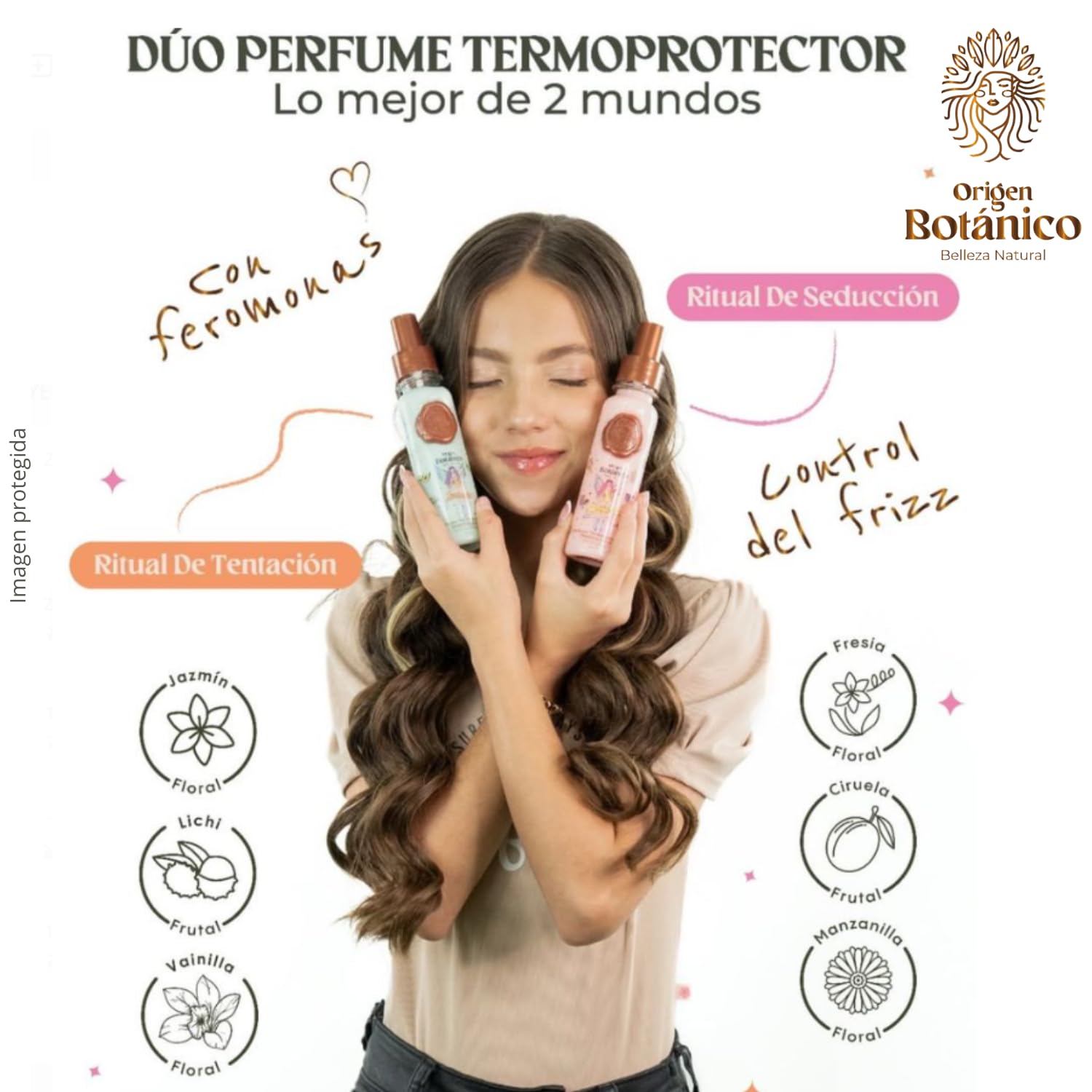 Ritual Botanico leave-in conditioner spray on damp hair aids styling and protection.