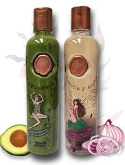 Ritual Botanico SOS Shampoo bottle shows onion-argan formula for revitalized hair.