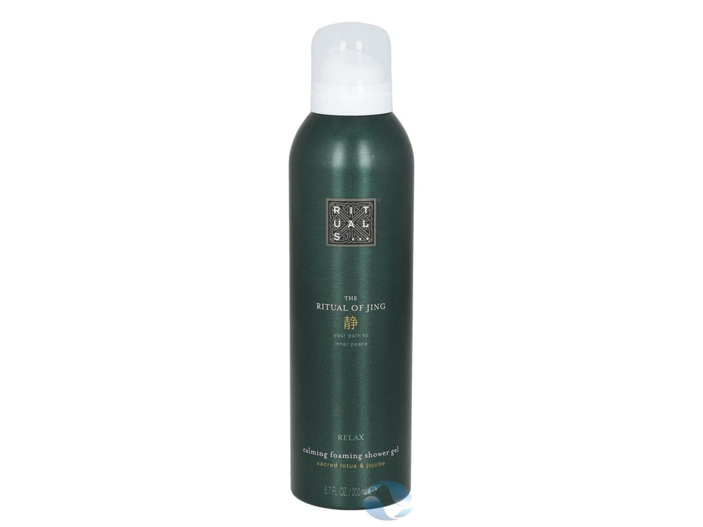 RITUALS The Ritual of Jing foaming shower gel bottle with calming, silky lather for a soothing morning ritual.