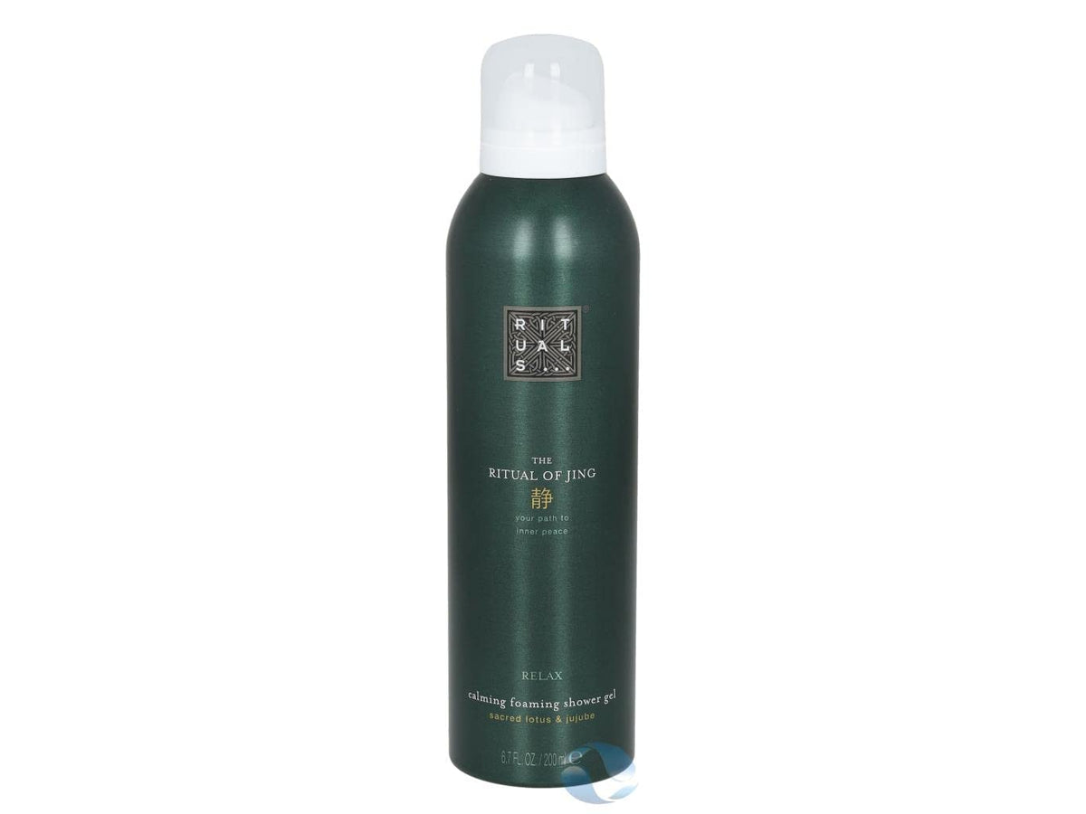 RITUALS The Ritual of Jing foaming shower gel bottle with calming, silky lather for a soothing morning ritual.