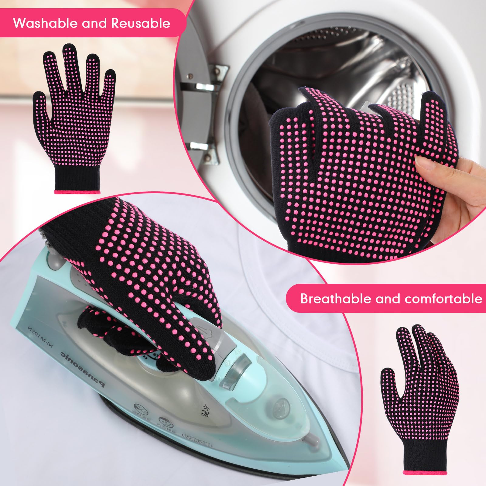 Riyiper gloves ideal for hair styling sessions with heat tools