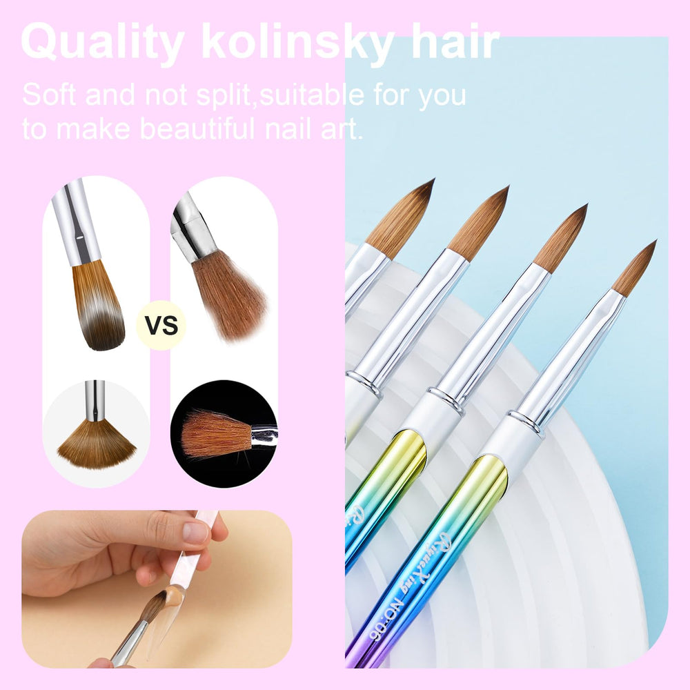 RIYUEXING brushes with large-to-small heads for bold fills and fine lines