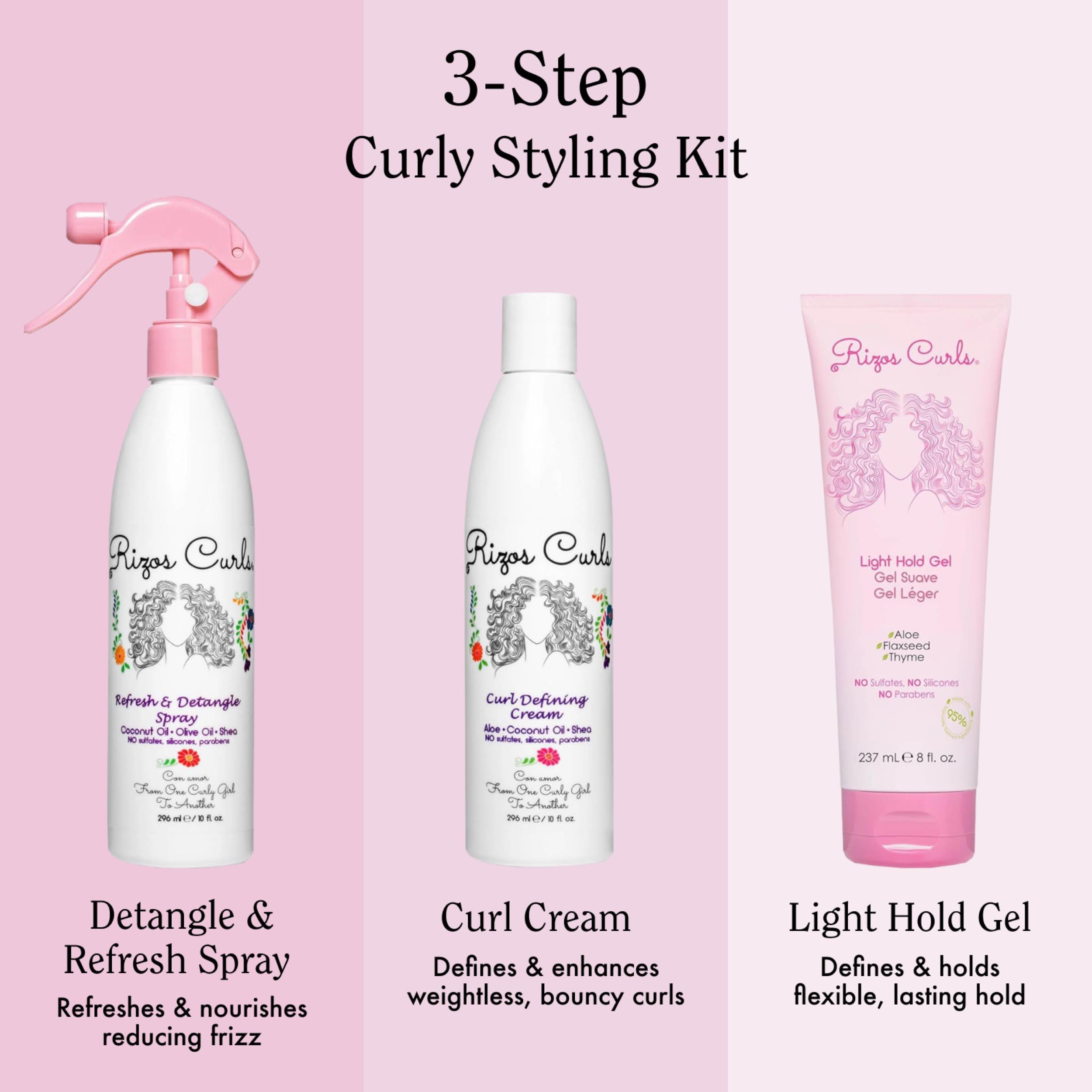 Rizos Curls Curl Cream jar defines curls with shine and frizz control