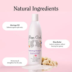 Rizos Curls deep conditioner jar highlighting olive and coconut oil nourishment