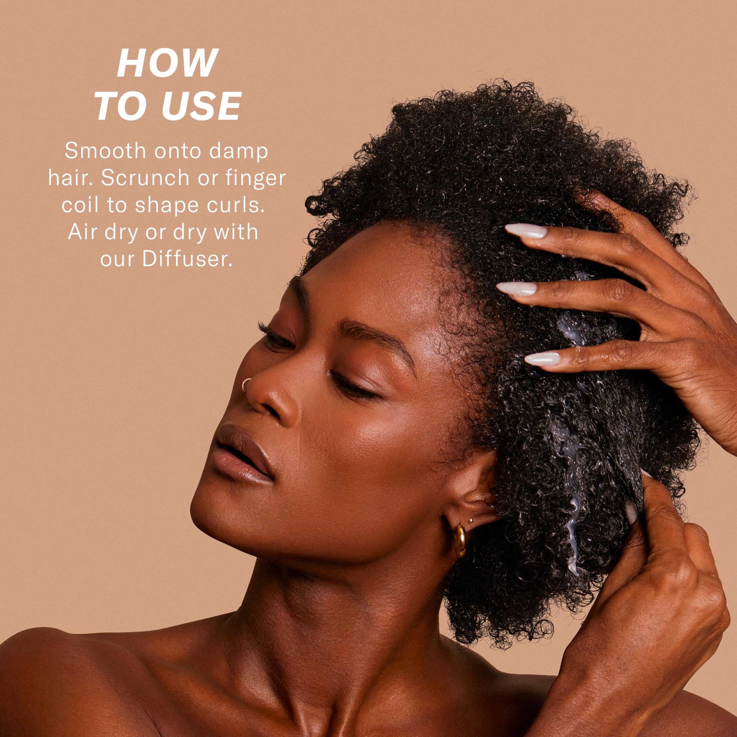 Rizos Curls Defining Custard color-treated hair with sulfate-free care.