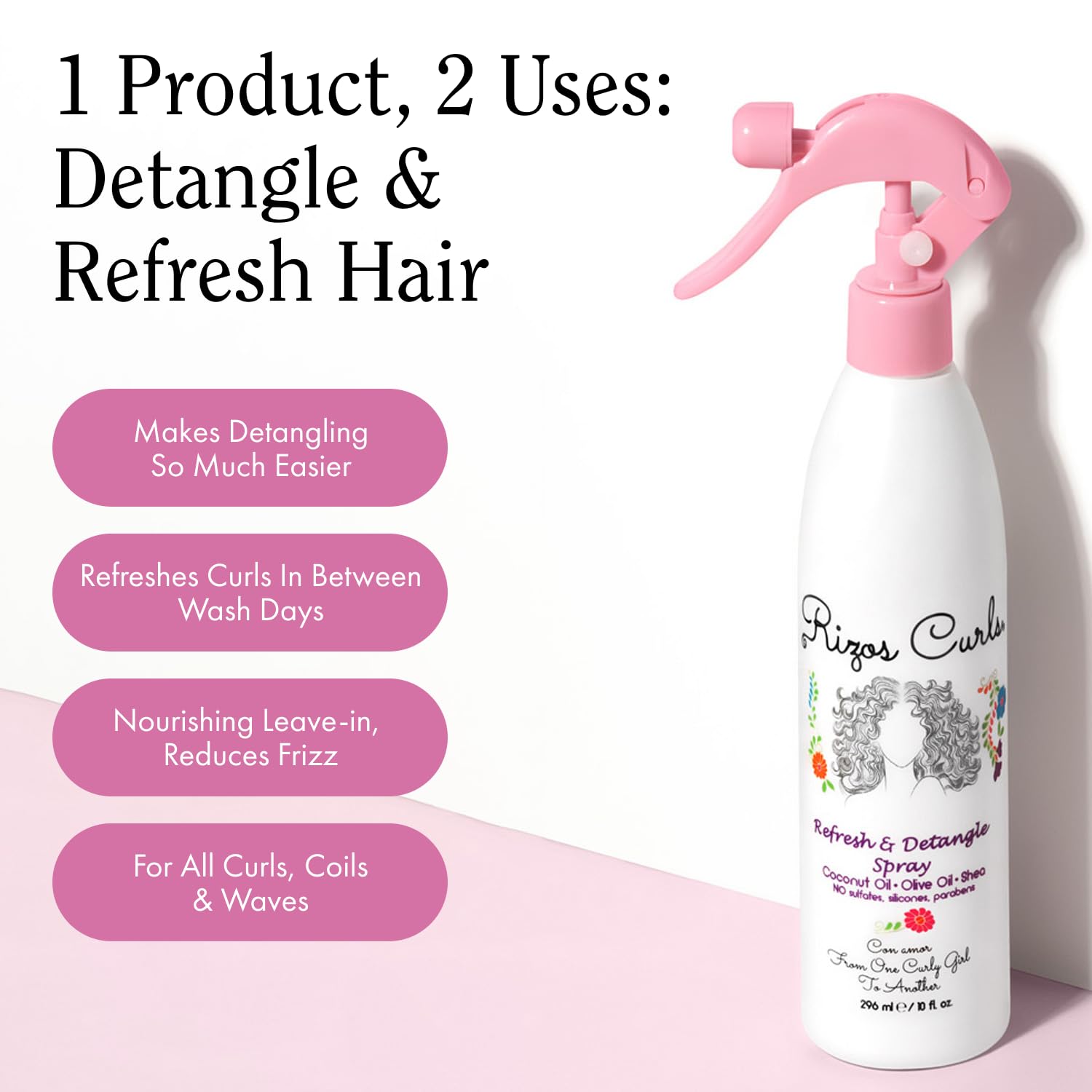 Rizos Curls finish after use shows smooth frizz control and added shine on curls