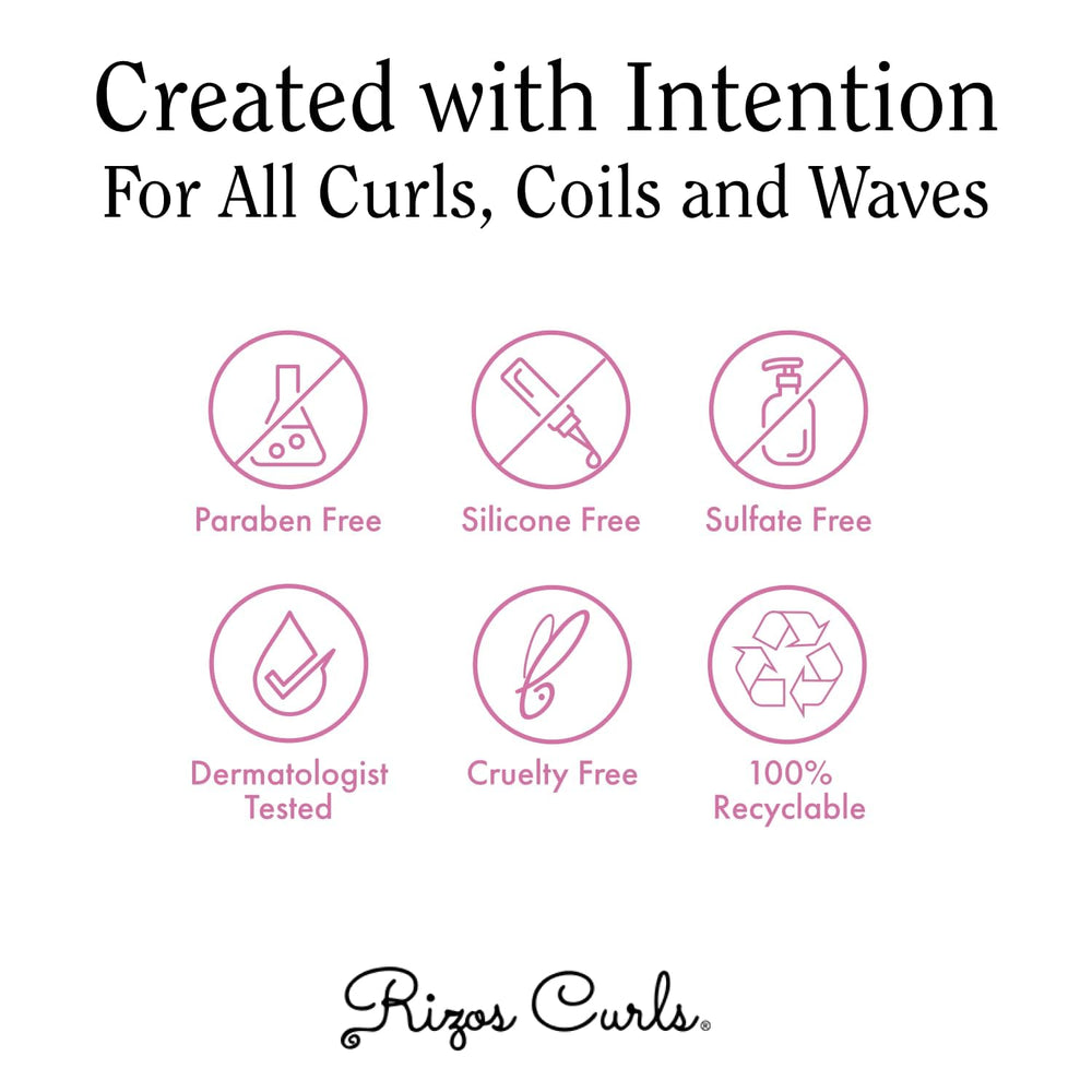 Rizos Curls key benefits include frizz control and lasting curl definition.