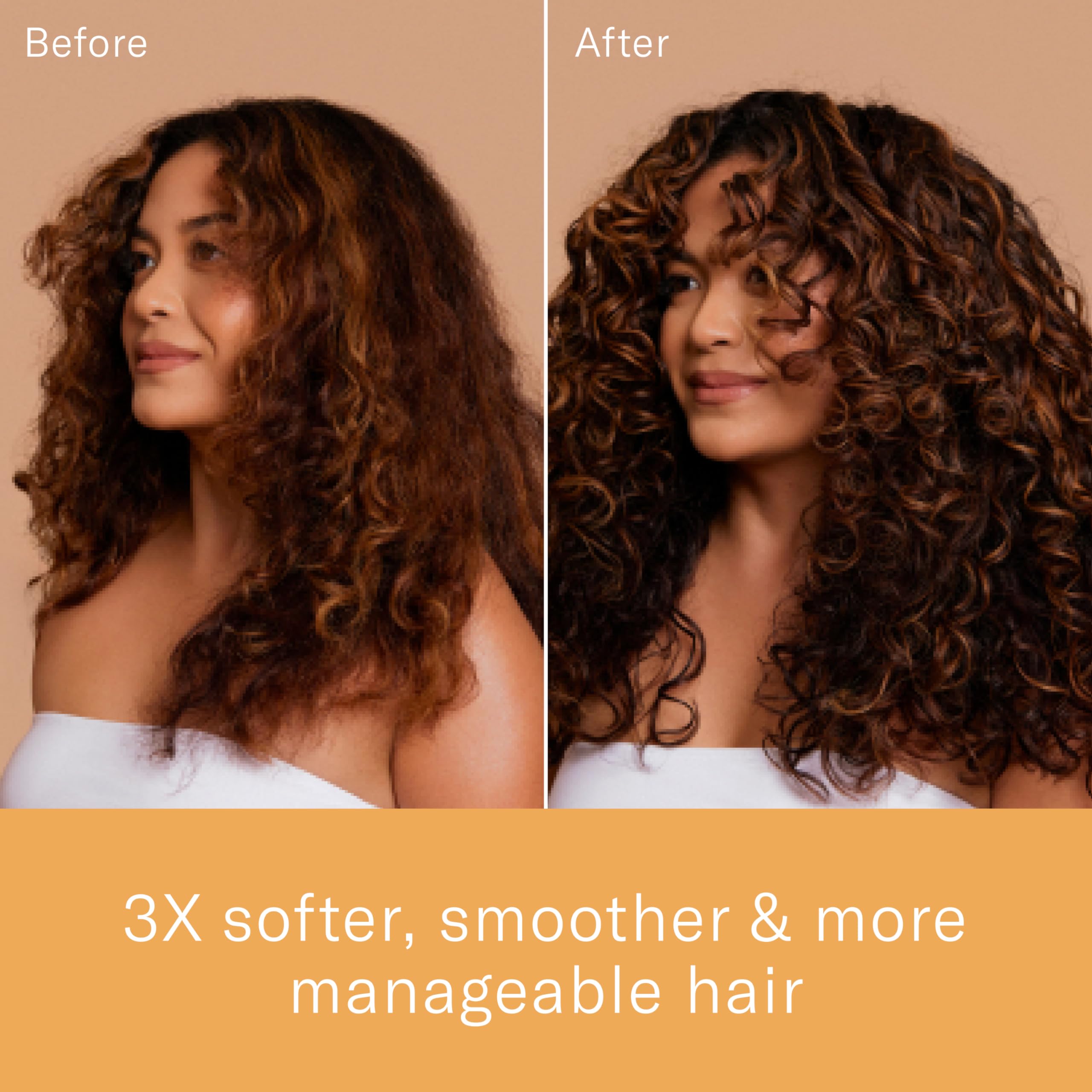 Rizos Curls lightweight formula bottle demonstrates non-greasy shine and easy detangling