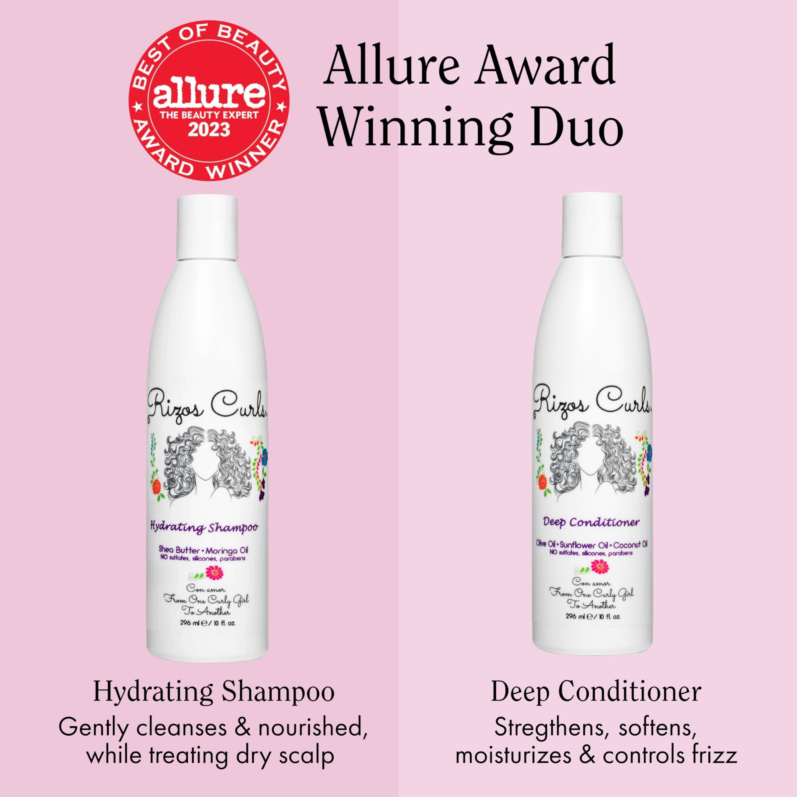 Rizos Curls Deep Conditioner tube provides detangling ease for all curl types