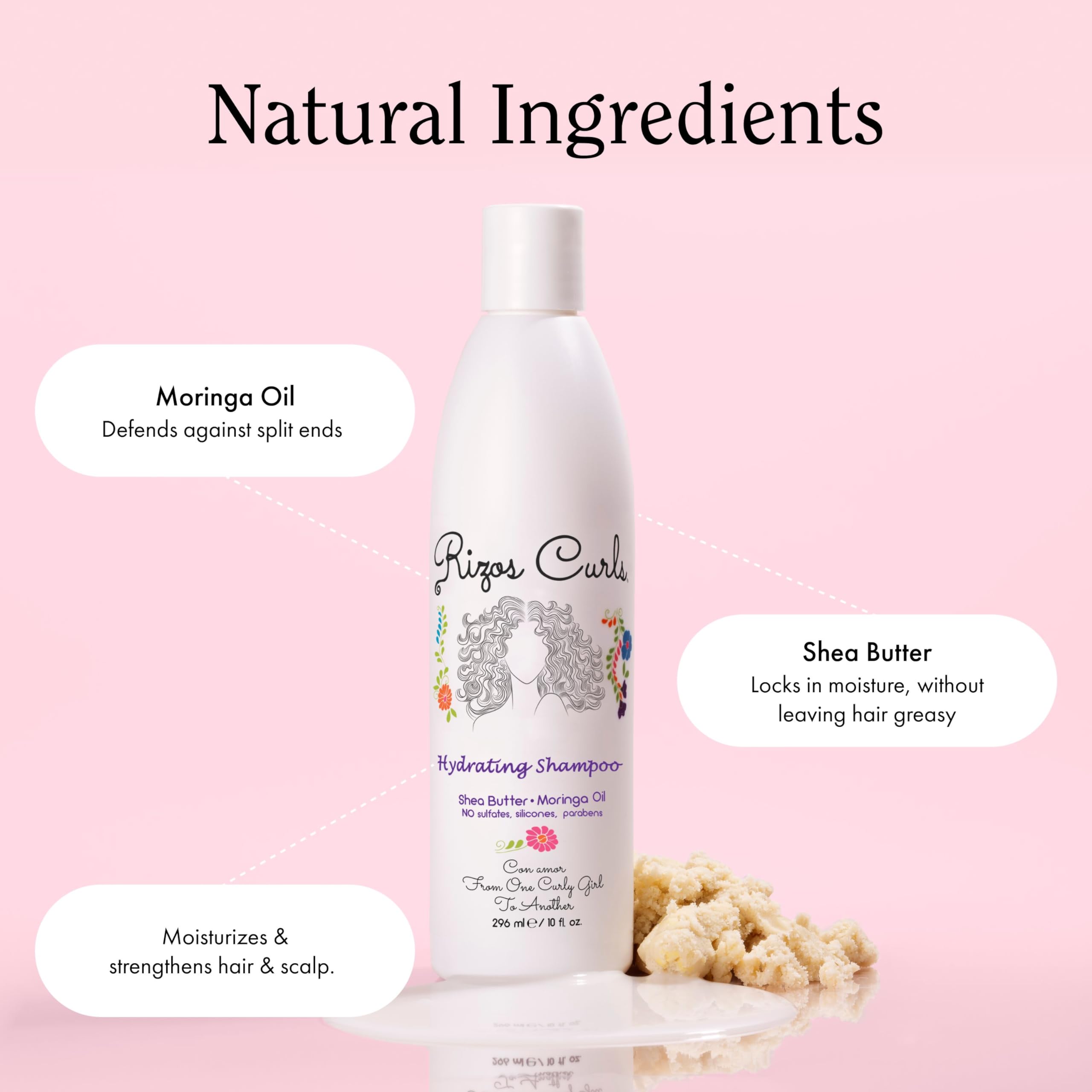 Rizos Curls olive oil and shea butter nourish and soften curls