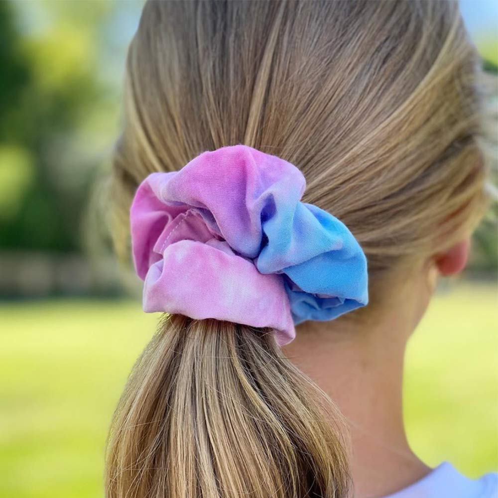 RJMBMUP white scrunchies displayed as wrist accessories for a casual look.