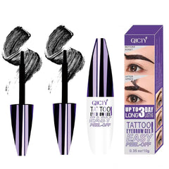 Rliolouo 2pcs QICIY eyebrow gel packaged for portable touch ups