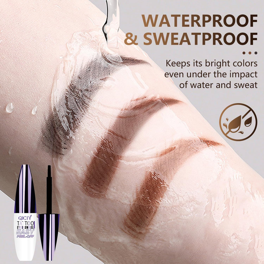 Rliolouo eyebrow tint color swatch demonstrates natural shade options for everyday looks