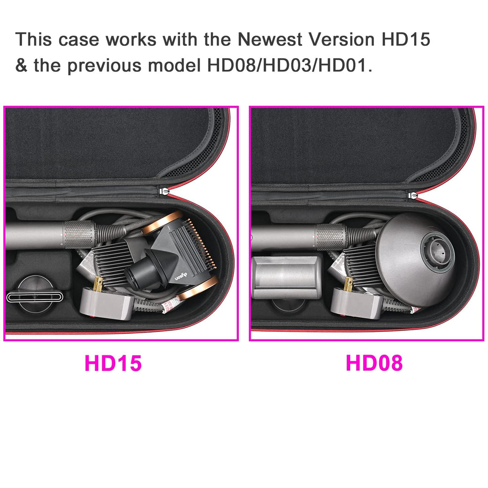 RLSOCO Dyson Supersonic case zipper pocket stores small items