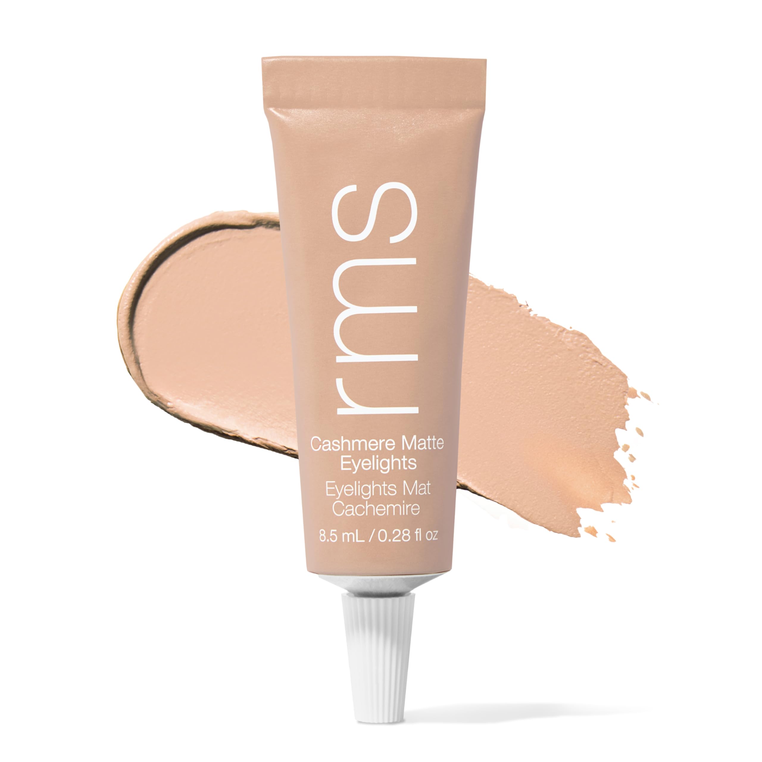 RMS Beauty Cashmere Matte Eyelights compact open for quick on-the-go touch-ups.