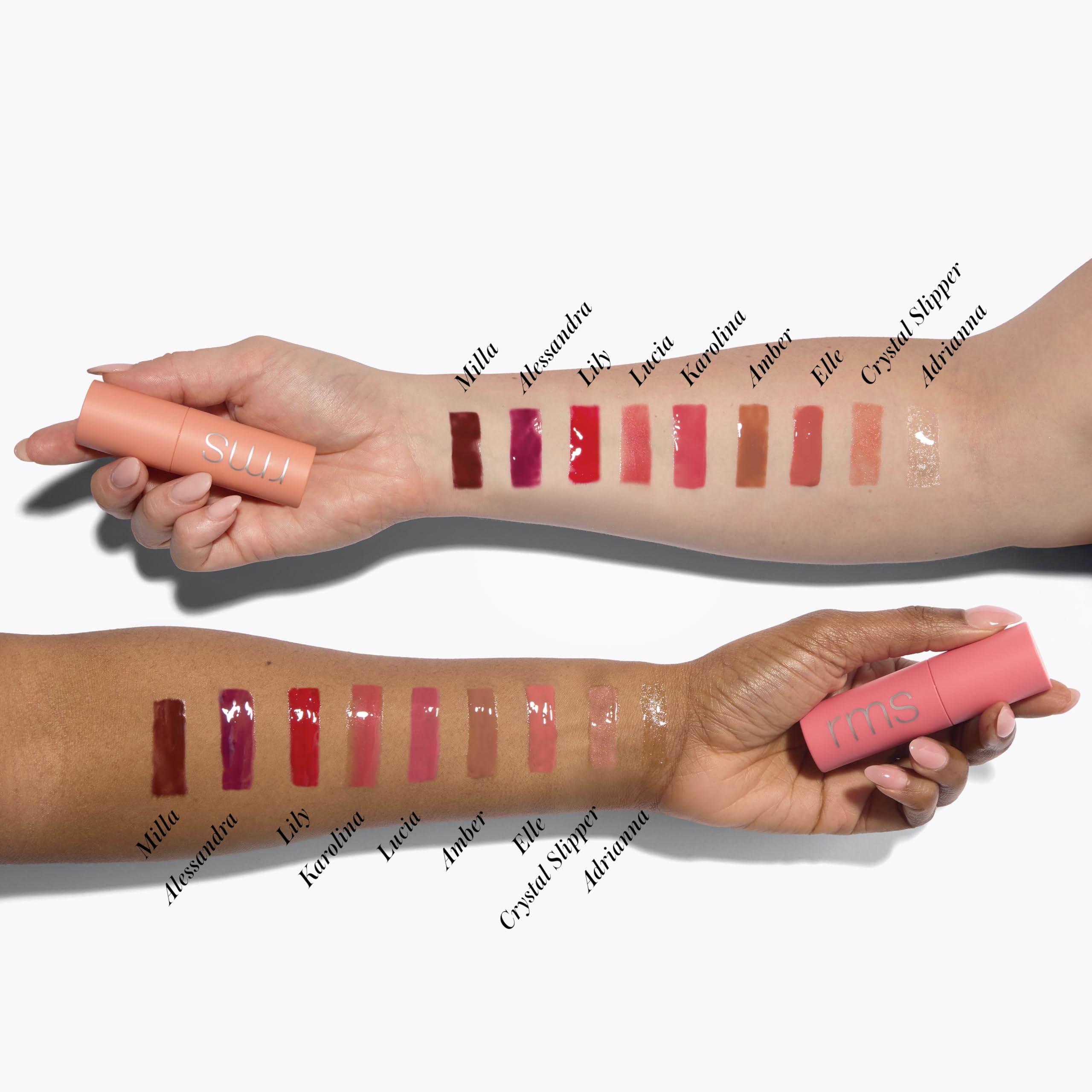 RMS Beauty Legendary Lip Oil ingredients scan highlights natural plant oils for softness.