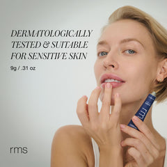 RMS Beauty Lipnights application closeup—easy bedtime lip prep for softer lips.