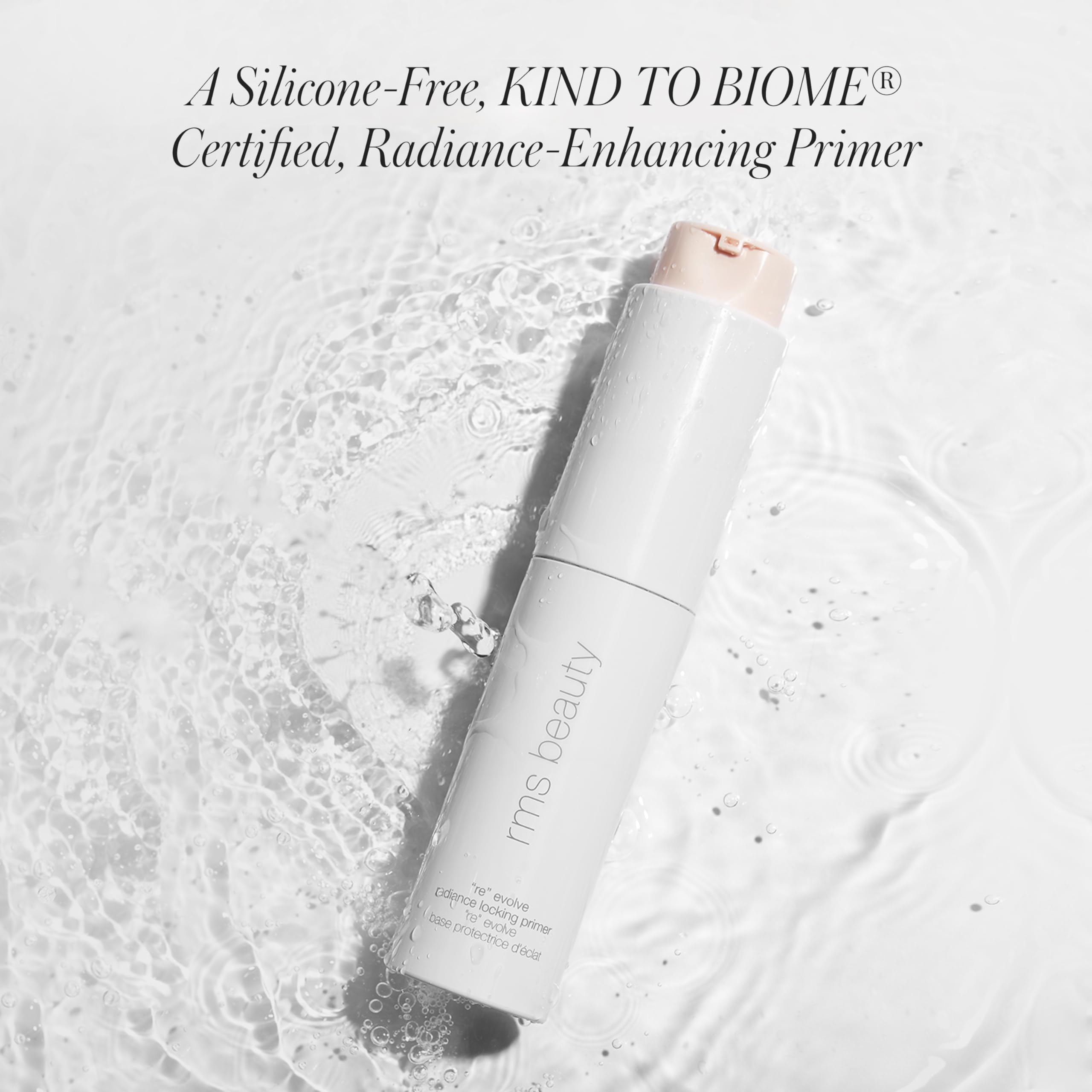 RMS Beauty RE:Evolve primer envase recargable favorece una rutina sostenible