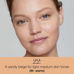 RMS Beauty Un Cover-Up Concealer No.22 swatch reveals buildable coverage across imperfections.