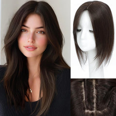 RMYHIG hair toppers showcase 360-degree seam for a seamless scalp illusion.