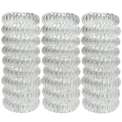 RN BEAUTY elástico espiral transparente para cola de caballo, sin dejar marcas