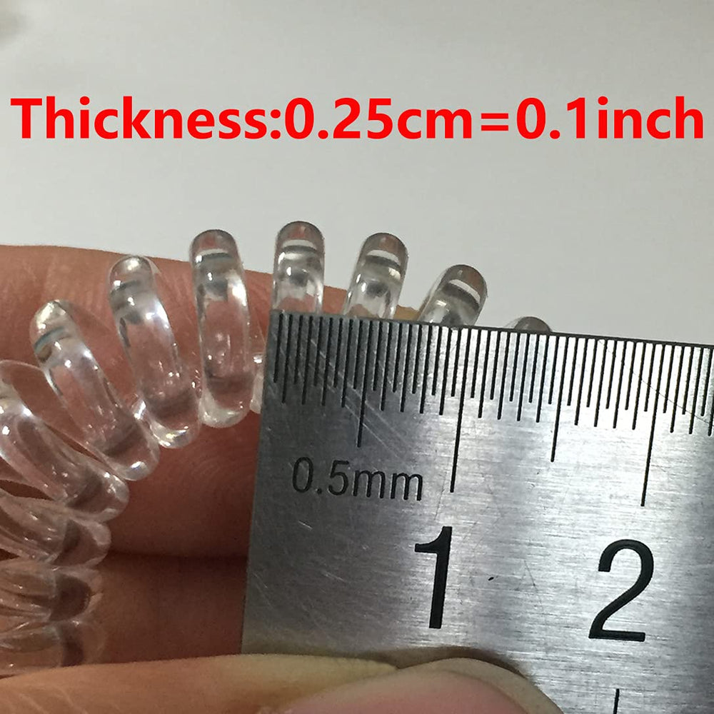 RN BEAUTY elástico espiral transparente para pelo fino