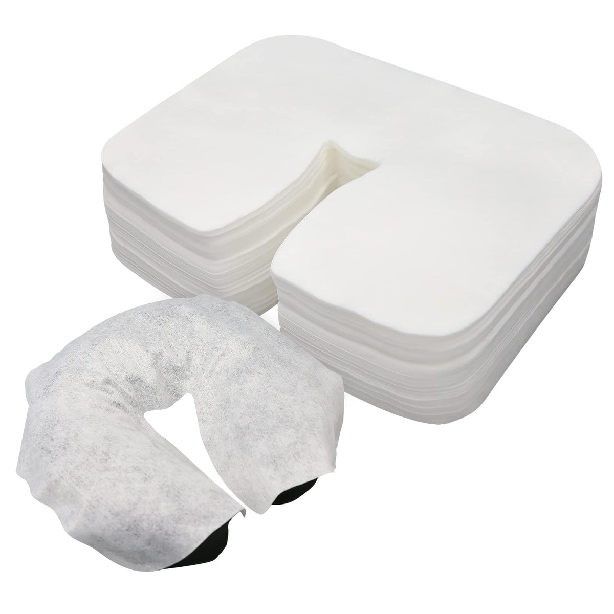 Rngwaper disposable face cradle cover pack with soft cotton-like texture for client comfort