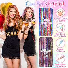 ROADPLUM 48inch hair tinsel provides long length for trimming styles