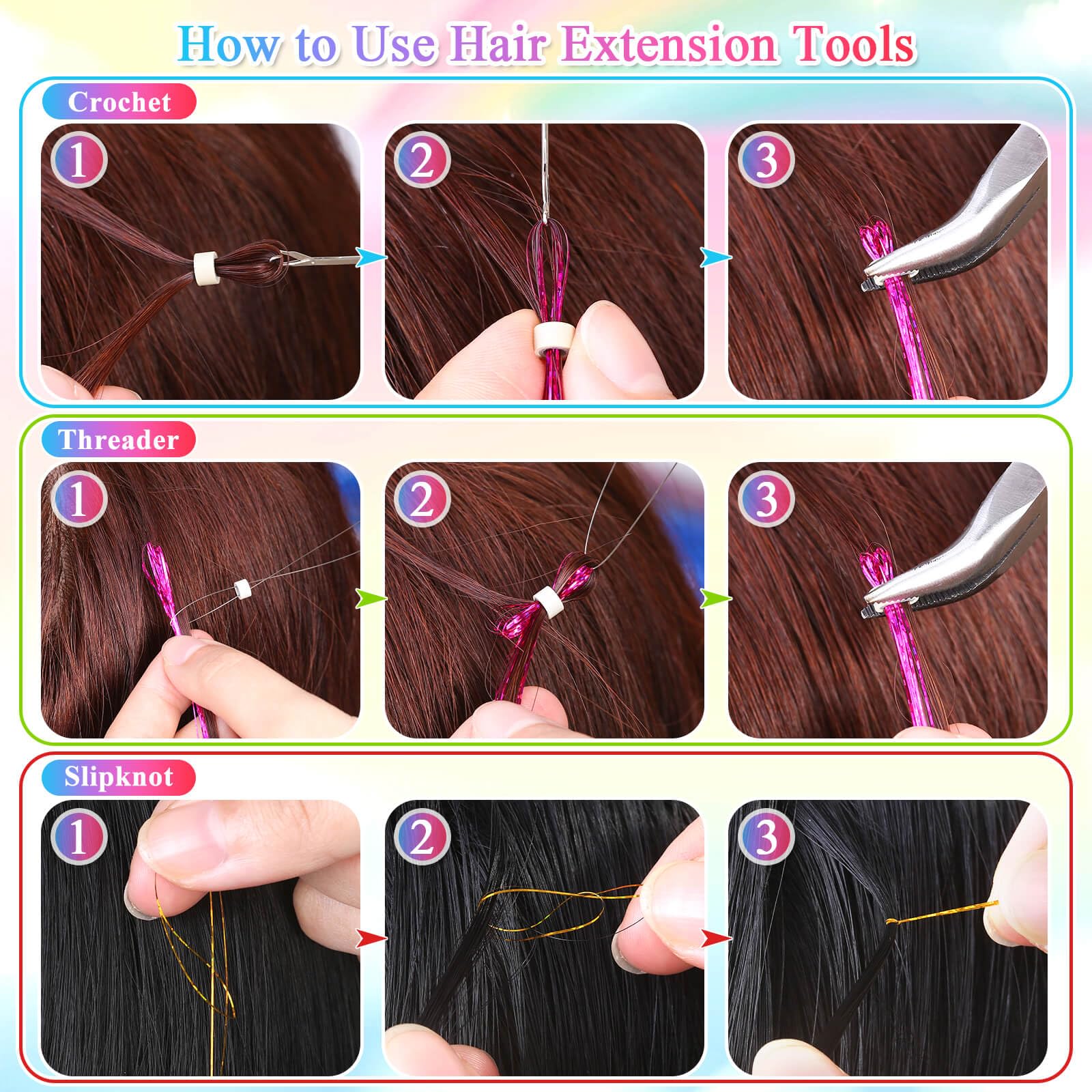 ROADPLUM fairy-hair tinsel for cosplay adds glittery accents to looks