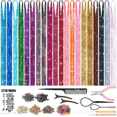 ROADPLUM hair tinsel kit package for DIY sparkle and styling