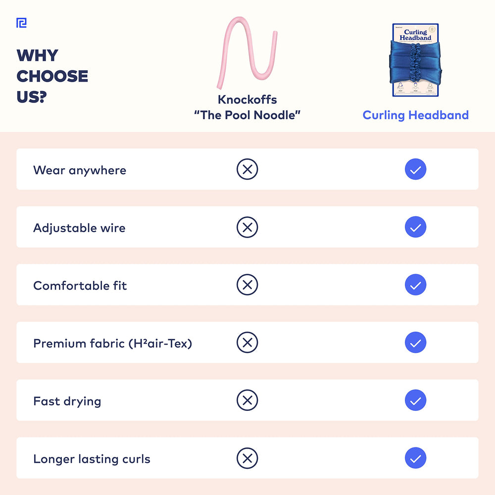 RobeCurls kit shows two satin scrunchies for secure sleep-in styling