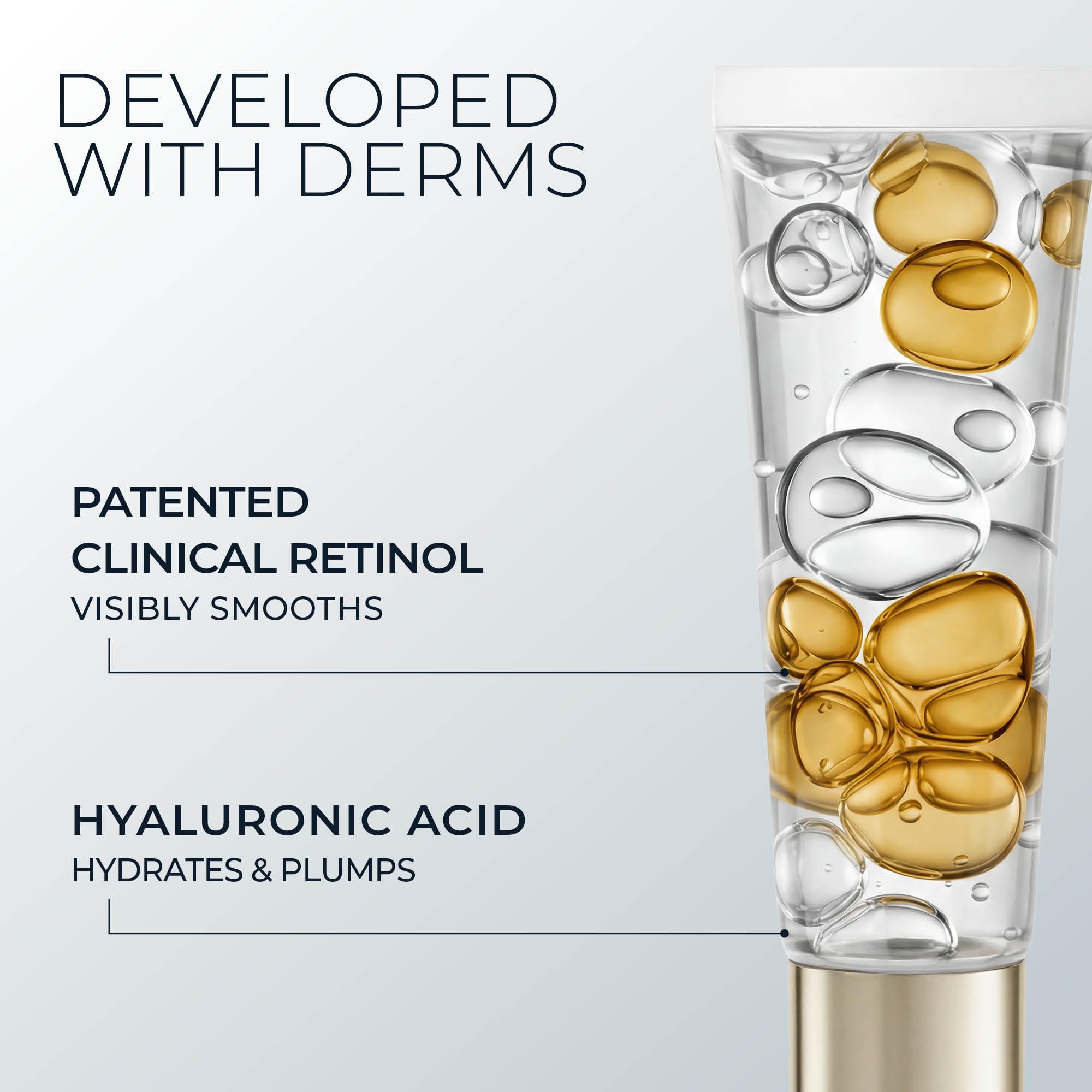 RoC before and after concept image demonstrating visible reduction in puffiness