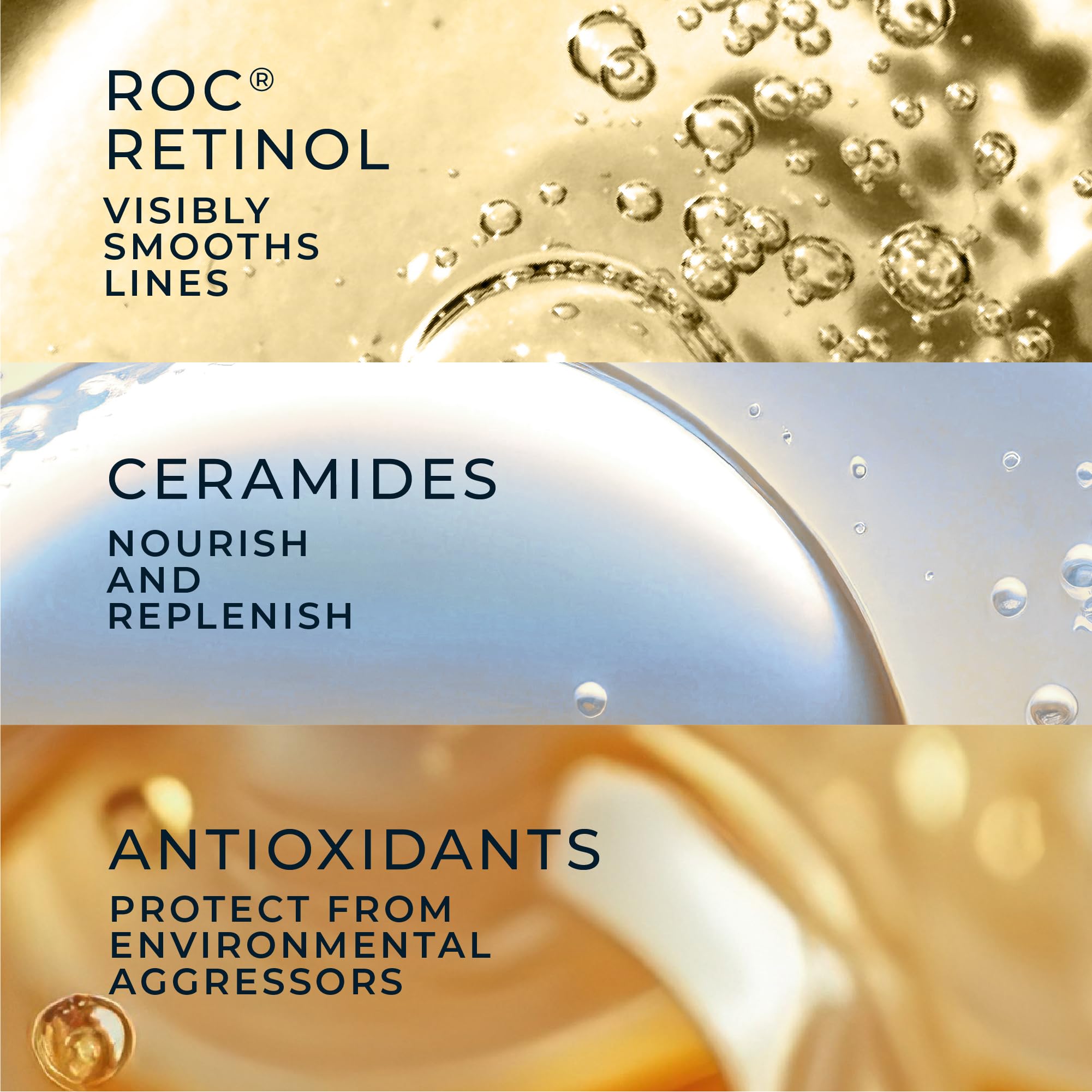 RoC Retinol Correxion capsules in an overnight routine setup