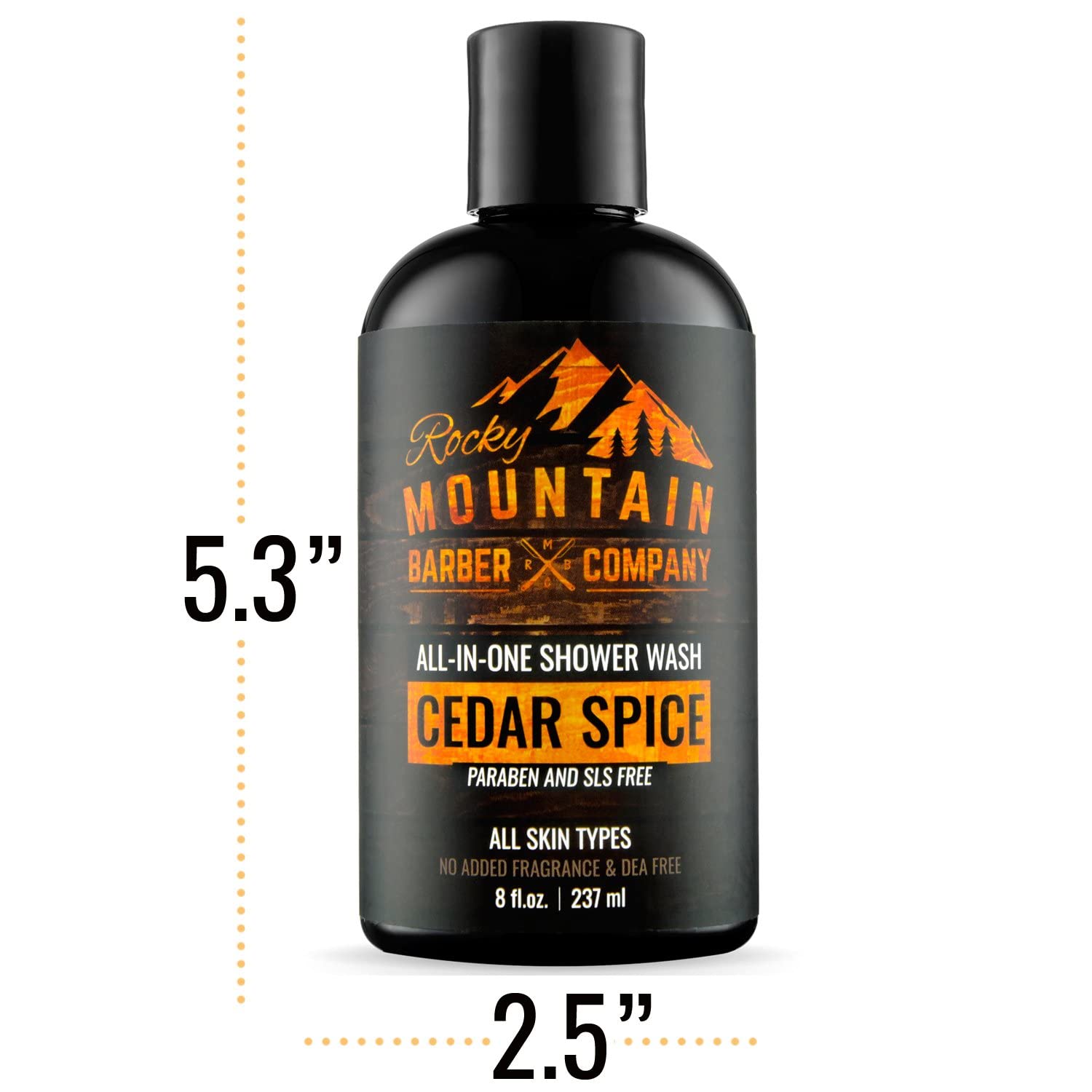 Rocky Mountain Barber Cedar Spice lather foaming on hands demonstrates easy daily cleanse.