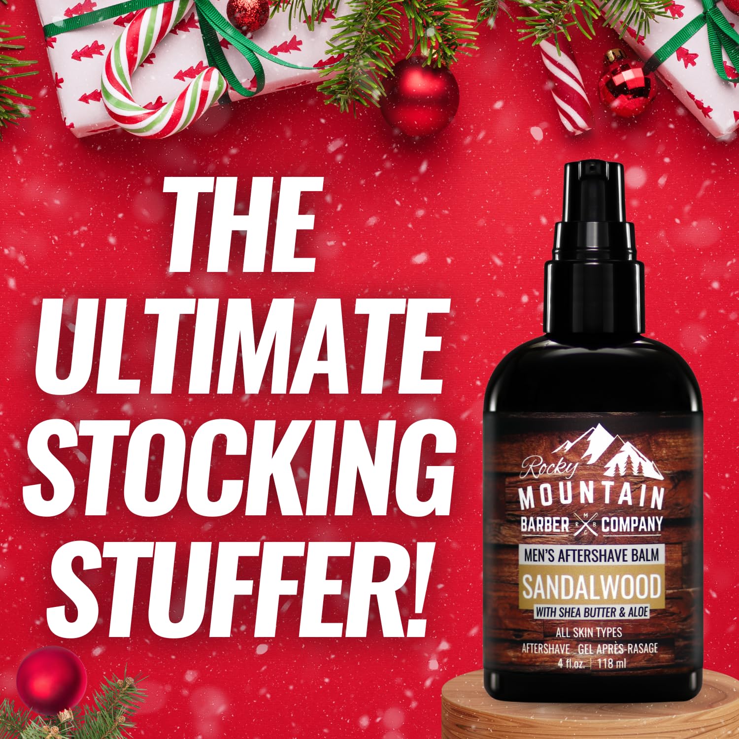 Rocky Mountain Barber Co. aloe leaf hydration conveys soothing, non-greasy feel after shaving.