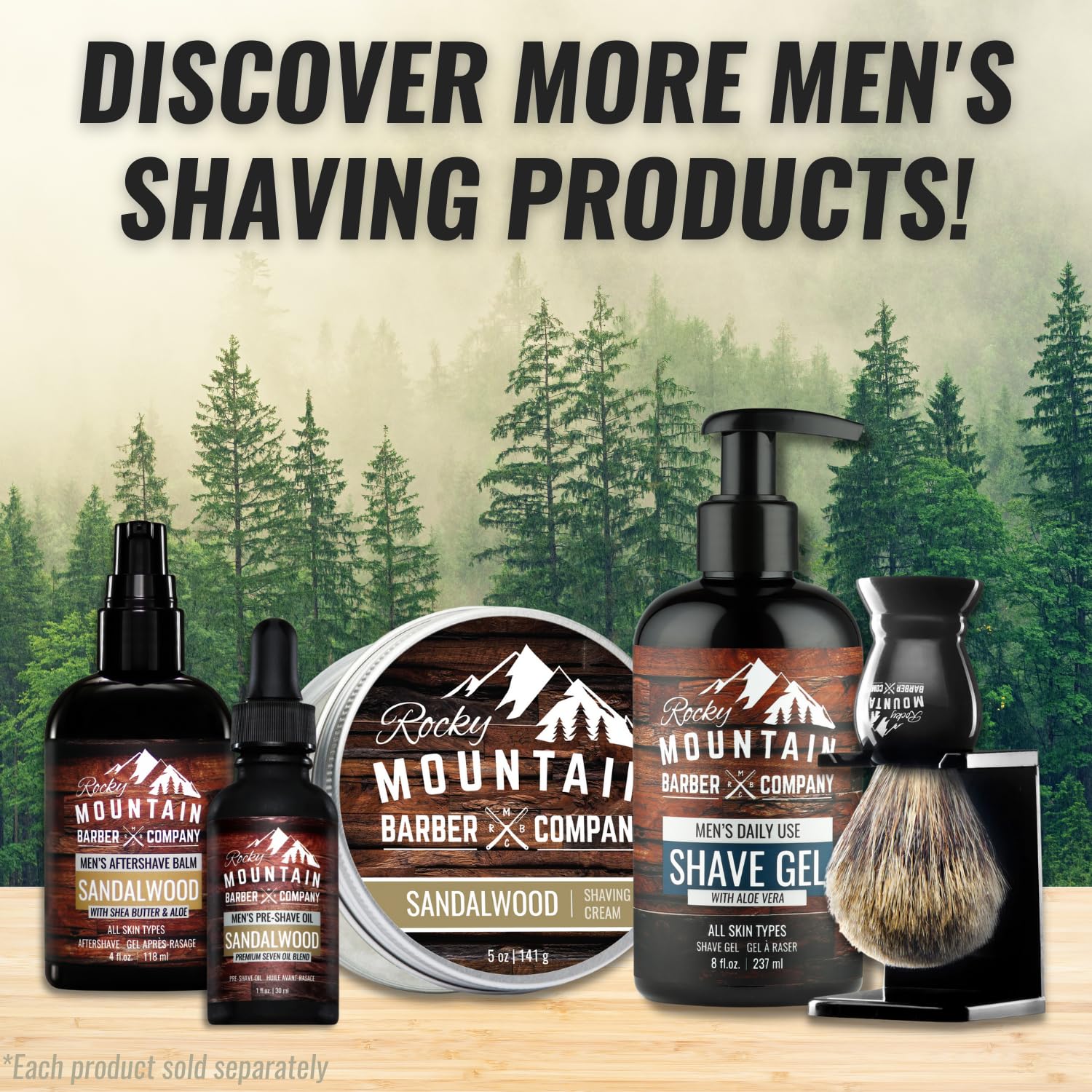 Rocky Mountain Barber Company goatee-area-trim emphasizes crisp shaping around facial hair.