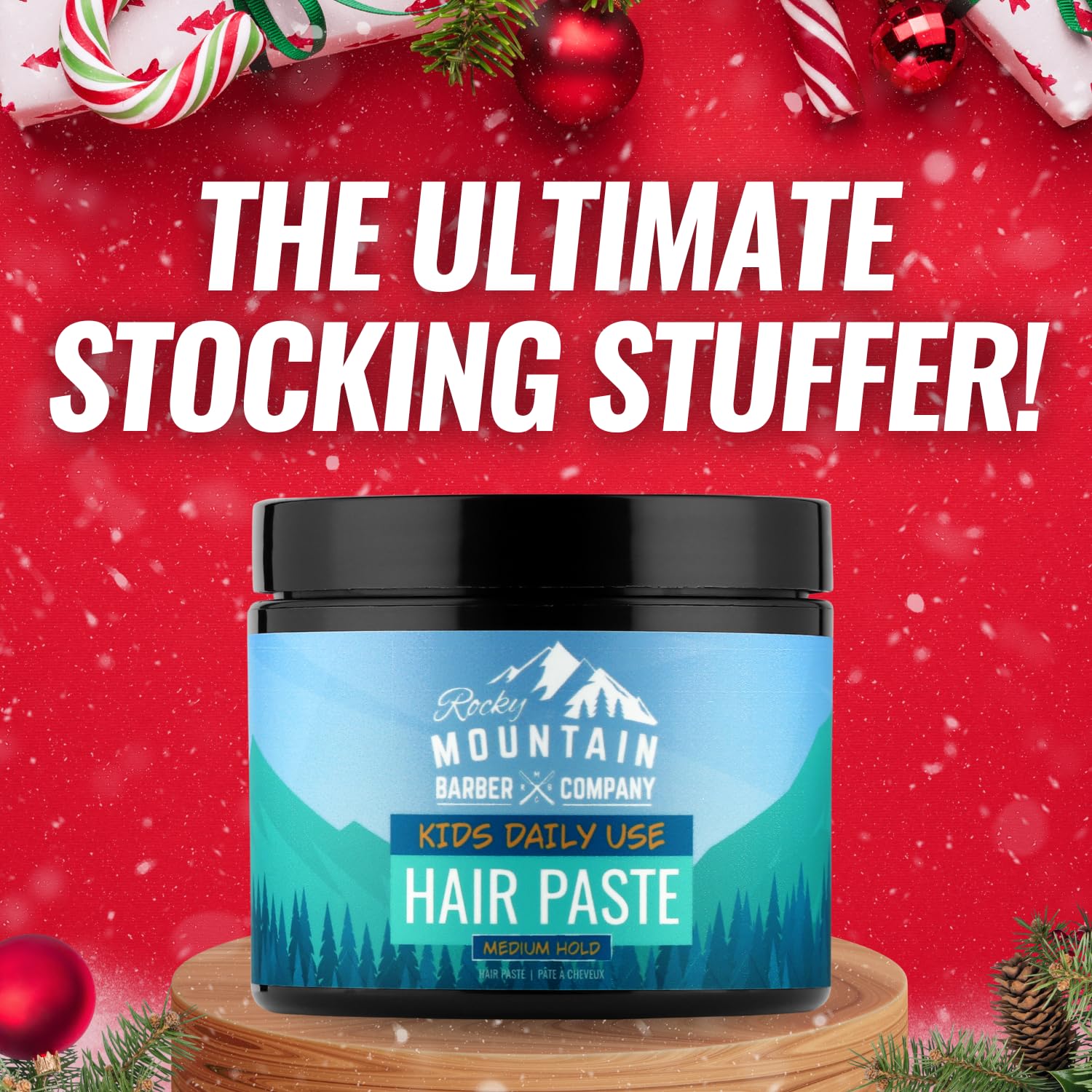 Rocky Mountain Barber Company kids citrus scent paste with natural aroma.