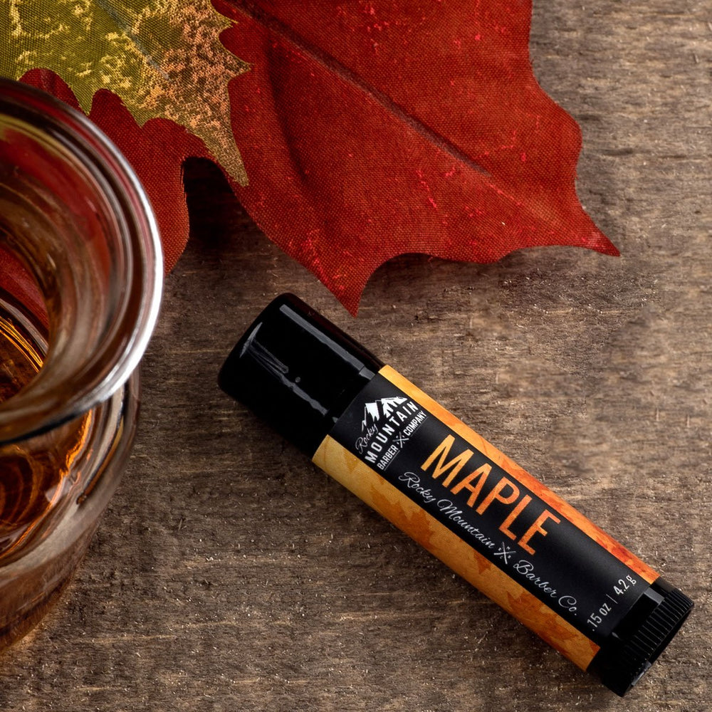 Rocky Mountain Lip Balm Set bees-wax-shea; solid protective barrier against dryness.