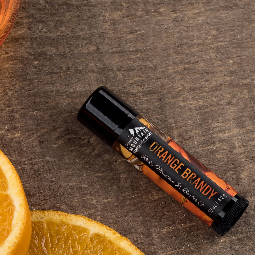 Rocky Mountain Lip Balm Set coconut-oil closeup; nourishing base for soft, smooth lips.