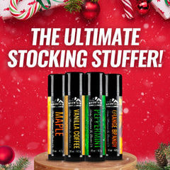 Rocky Mountain Lip Balm Set orange-brandy tube; rich scent for daily lip care.