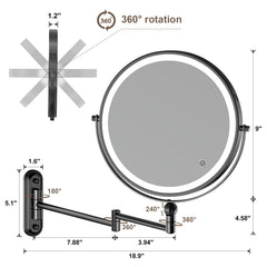 Rocollos double-sided magnification 1x-10x enables quick detail checks