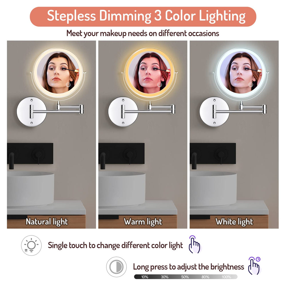 Rocollos dimmable touch control lets you tailor brightness.