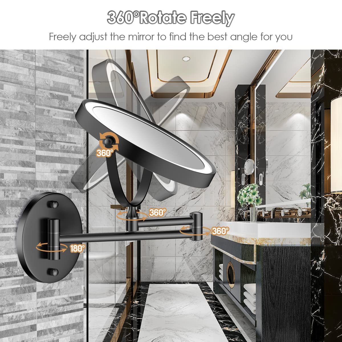 Rocollos Type-C charging keeps the mirror ready without disposables