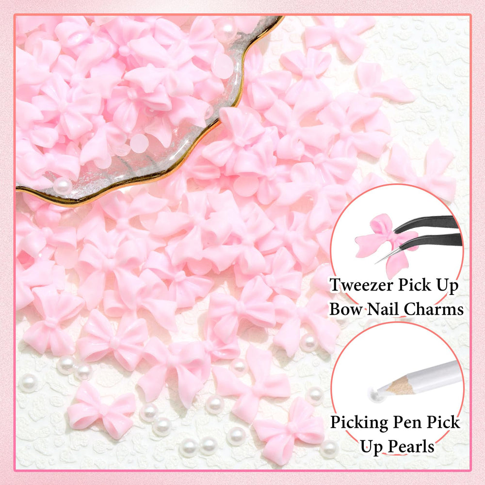 RODAKY white half pearls 3-5mm for elegant nail accents
