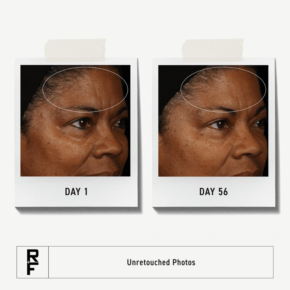 Rodan + Fields ReDefine clay cleanser texture closeup highlights pore refinement.