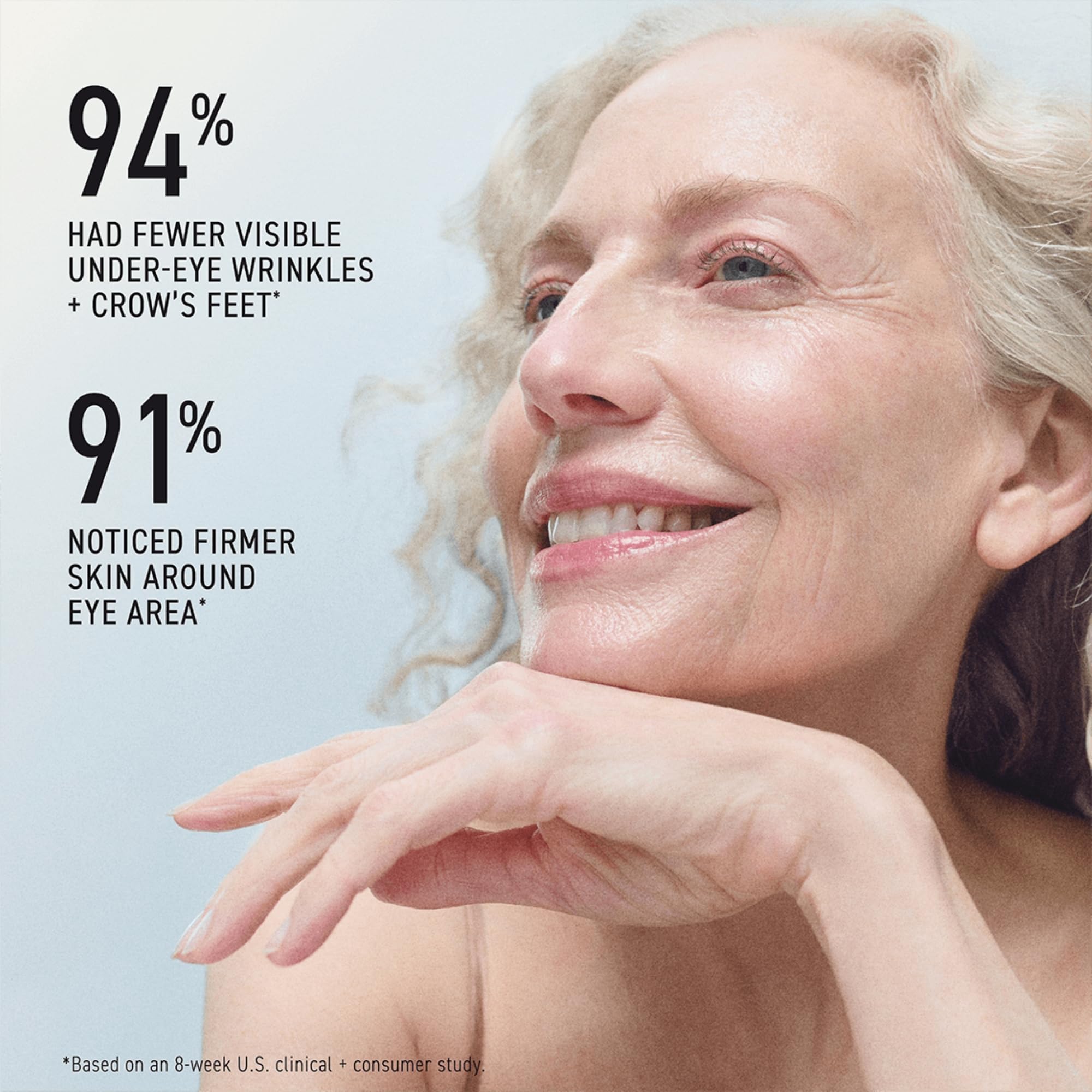 RODAN + FIELDS Redefine Eye Cream texture swirl emphasizes lightweight hydration.
